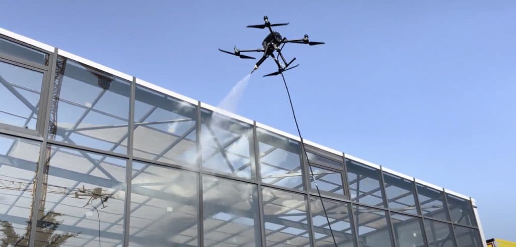 Dronla Dış Cephe Cam Temizliği